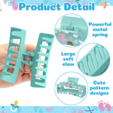 PANTIDE 4Pcs NICU Nurse Hair Claw Clips for Women Girls Midwife Doctor