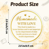 PANTIDE 500 Count Clear Cottage Food Law Labels Transparent PVC Stickers