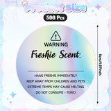 PANTIDE 500 Count Holographic Freshiess Scent Care Instruction Stickers