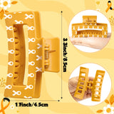 PANTIDE 4Pcs Childhood Cancer Awareness Hair Claw Clip for Women Girls