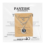 PANTIDE 3Pcs Capricorn Zodiac Crescent Moon Layer Necklaces for Women Girls