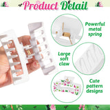 PANTIDE 4Pcs Pink and Green Sister Hair Claw Clips for Women Girls