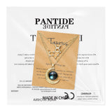 PANTIDE 3Pcs Taurus Zodiac Crescent Moon Layer Necklaces for Women Girls