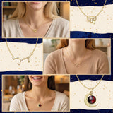 PANTIDE 3Pcs Virgo Zodiac Crescent Moon Layer Necklaces for Women Girls