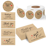 PANTIDE 500 Count Cottage Food Law Labels Stickers & 120Pcs Thank You Card