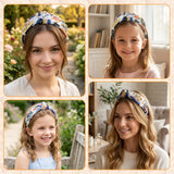PANTIDE Book Jeweled Knotted Headband for Reading Lovers Women Girls