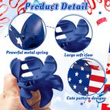 PANTIDE 3Pcs American Flag Red White Blue Hair Claw Clips for Women Girls