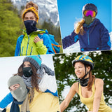 PANTIDE Christian Ski Mask Balaclava - 6Pcs Religious Cross Full Face Mask Cover, Faith Jesus Cold Weather Neck Head Gaiter Protection Balaclava, for Winter Snowboarding Motorcycle Outdoor Sports