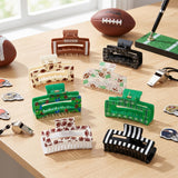 PANTIDE 8Pcs Football Sport Game Day Hair Claw Clips for Women Girls