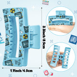PANTIDE 4Pcs Radiology X Ray Hair Claw Clips for Rad Tech Women Girls