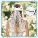 PANTIDE Blue Bachelorette Party Decorations - 3Pcs Blue Bride Sunglasses Sash Bride to Be Bow Veil, Bridal Shower Wedding