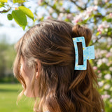 PANTIDE 4Pcs Spring Summer Floral Hair Claw Clips for Women Girls - Cute Flowers Rectangle Nonslip Banana Hair Clips, Thin Thick Short Long Curly Hair Accessories, Holiday Party Birthday Gift