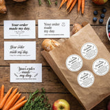 PANTIDE 500 Count Cottage Food Law Labels Stickers & 120Pcs Thank You Card