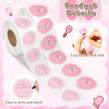 PANTIDE 1000 Count Cottage Food Law & Allergy Alert Labels Pink Stickers