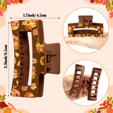 PANTIDE 8Pcs Fall Thanksgiving Maple Leaf Hair Claw Clips for Women Girls