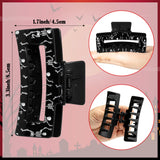PANTIDE 4Pcs Halloween Spooky Blood Skull Hair Claw Clips for Women Girls