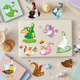 PANTIDE Goose Costume Magnet Set - 16 Set Spring Summer Goose Outfits Dress up Fridge Magnets, Decoration for Home Refrigerator Door Car Lockers, Funny Costume Magnetic Stickers