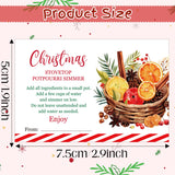 PANTIDE 108Pcs Christmas Stovetop Potpourri Tag Gift Stickers (Red White)