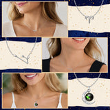 PANTIDE 3Pcs Aries Zodiac Crescent Moon Layer Necklaces for Women Girls