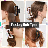 PANTIDE 4Pcs Colorful Musical Notes Hair Claw Clips for Women Girls