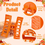 PANTIDE 8Pcs Fall Thanksgiving Maple Leaf Hair Claw Clips for Women Girls