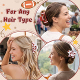 PANTIDE 3Pcs Football Sport Game Day Hair Claw Clips for Women Girls