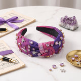PANTIDE Music Jeweled Knotted Headband for Women Girls Singer Fans Gift