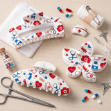 PANTIDE 3Pcs Nurse Cute Medical Heart Hair Claw Clips for Women Girls