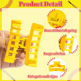 PANTIDE 36Pcs Softball Party Favors Set - Include 12 Hair Claws Clips 12 Hair Ties 12 Charm Bracelets, Sport Game Day Team Accessories for Women Girls, School Softball Party Supplies Decoration Gifts