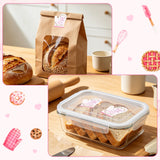 PANTIDE 500 Count Baked with Love Cottage Food Law Labels Stickers (Pink)