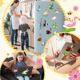 PANTIDE Goose Costume Magnet Set - 16 Set Spring Summer Goose Outfits Dress up Fridge Magnets, Decoration for Home Refrigerator Door Car Lockers, Funny Costume Magnetic Stickers