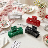 PANTIDE 4Pcs Christmas Polka Dot Hair Claw Clips for Women Girls