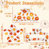 PANTIDE 3Pcs Fall Pumpkin Maple Leaf Hair Claw Clips for Women Girls