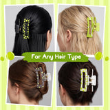 PANTIDE 4Pcs Tennis Player Sports Lover Hair Claw Clips for Women Girls