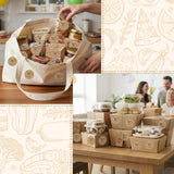 PANTIDE Cottage Food Law Labels Stickers - 500 Count Homemade with Love Adhesive Round Decal Roll, Made in A Home Kitchen Inspection Statement Thermal Printed for Packaging (2 x 2 Inch, Kraft Brown)