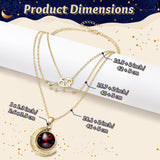 PANTIDE 3Pcs Cancer Zodiac Crescent Moon Layer Necklaces for Women Girls