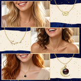 PANTIDE 3Pcs Cancer Zodiac Crescent Moon Layer Necklaces for Women Girls