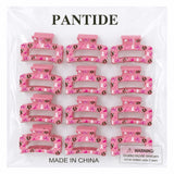 PANTIDE 12Pcs Breast Cancer Awareness Football Hair Claw for Women Girls