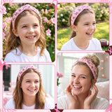 PANTIDE Breast Cancer Awareness Football Knotted Headband for Women Girls