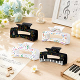 PANTIDE 4Pcs Colorful Musical Notes Hair Claw Clips for Women Girls