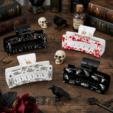 PANTIDE 4Pcs Halloween Spooky Blood Skull Hair Claw Clips for Women Girls