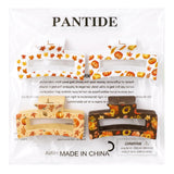 PANTIDE 4Pcs Fall Thanksgiving Silicone Hair Claw Clips for Women Girls