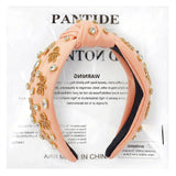 PANTIDE Christmas Gingerbread Man Jeweled Knotted Headband for Women Girls