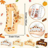 PANTIDE 4Pcs Fall Thanksgiving Pumpkin Spice Hair Claw Clip for Women Girl