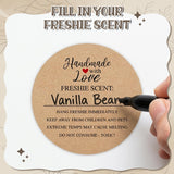 PANTIDE 500 Count Freshie Scent Care Instruction Sticker Handmade with Love