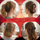 PANTIDE 4Pcs Halloween Spooky Blood Skull Hair Claw Clips for Women Girls