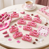PANTIDE 12Pcs Breast Cancer Awareness Football Hair Claw for Women Girls