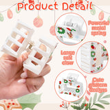 PANTIDE 4Pcs Christmas Santa Snowflake Small Hair Claw Clips for Women Girl
