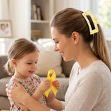PANTIDE 4Pcs Childhood Cancer Awareness Hair Claw Clip for Women Girls