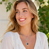 PANTIDE 3Pcs Libra Zodiac Crescent Moon Layer Necklaces for Women Girls
